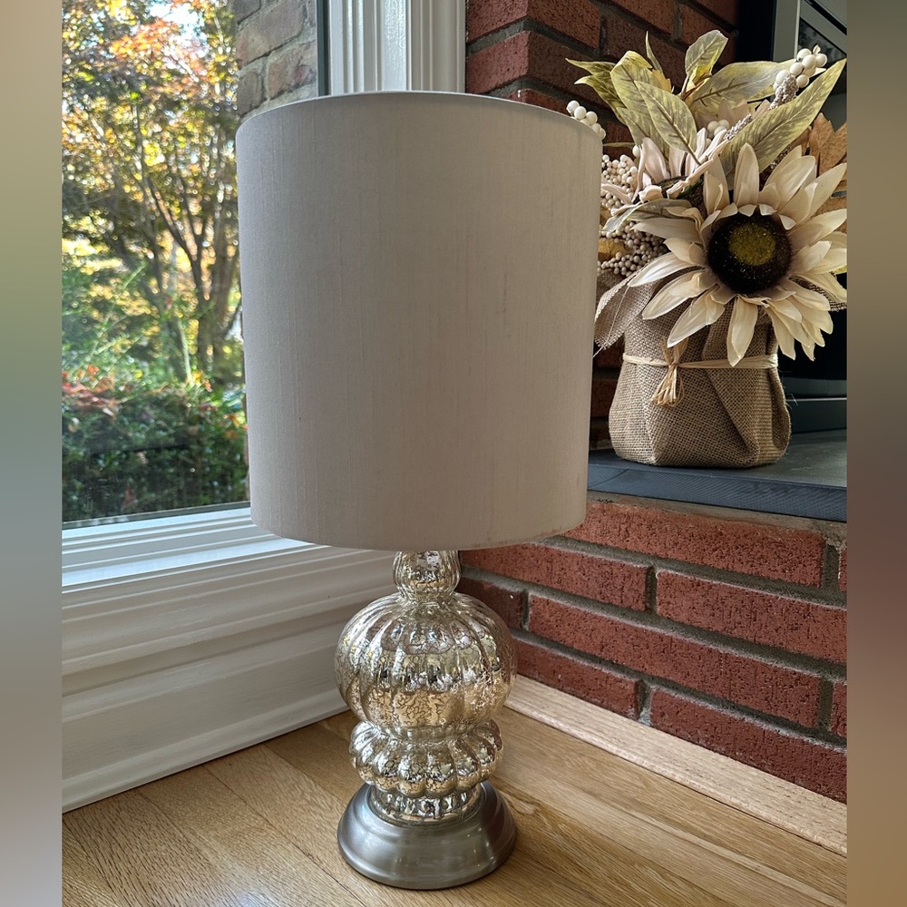 Elegant Silver Table Lamp